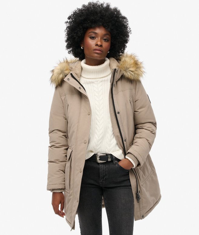 superdry Everest Faux Fur Parka Coat