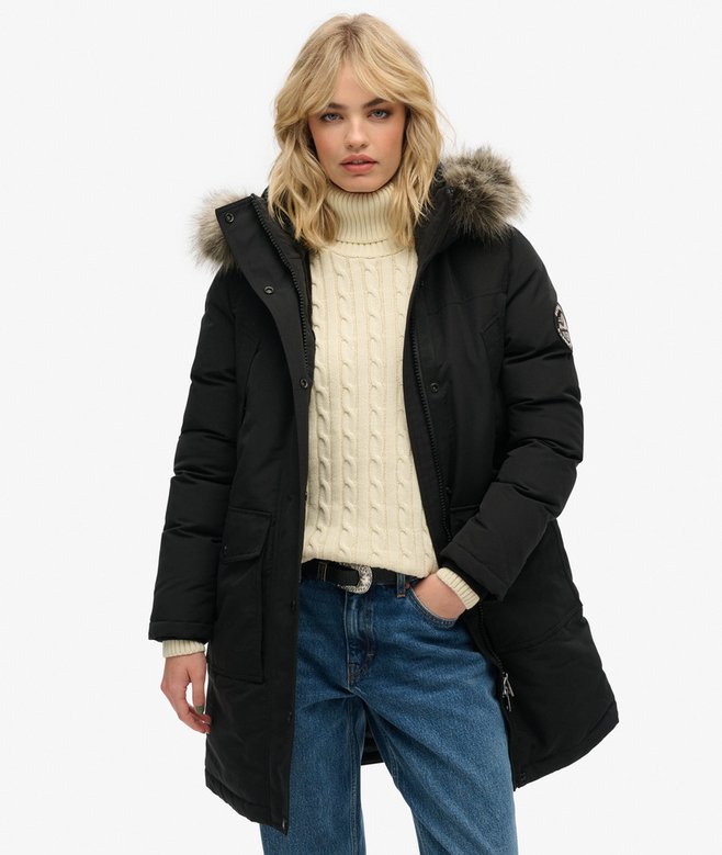 superdry Everest Faux Fur Parka Coat