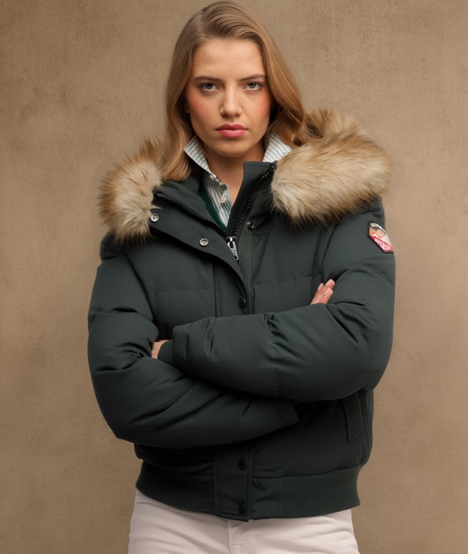 superdry Everest Hooded Bomber Jacket