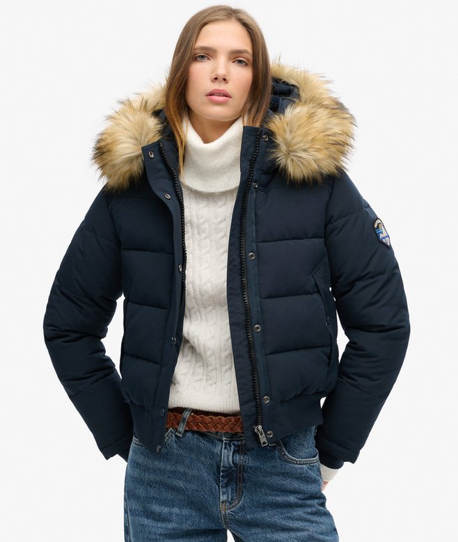 superdry Everest Hooded Bomber Jacket