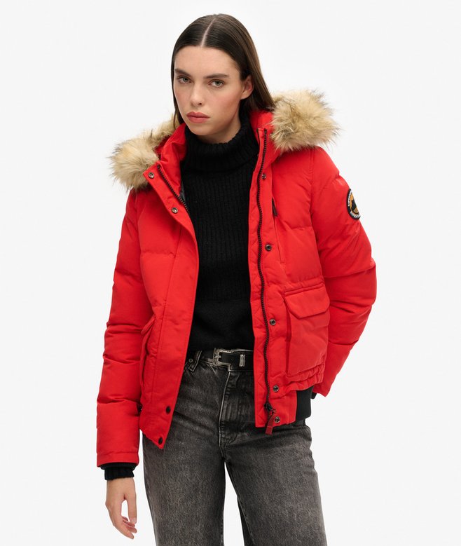 superdry Everest Hooded Puffer Bomber Jacket