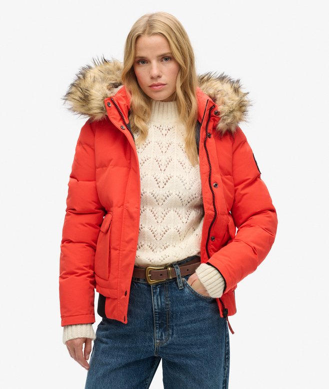 superdry Everest Hooded Puffer Bomber Jacket