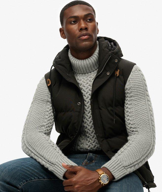 superdry Everest Hooded Puffer Gilet