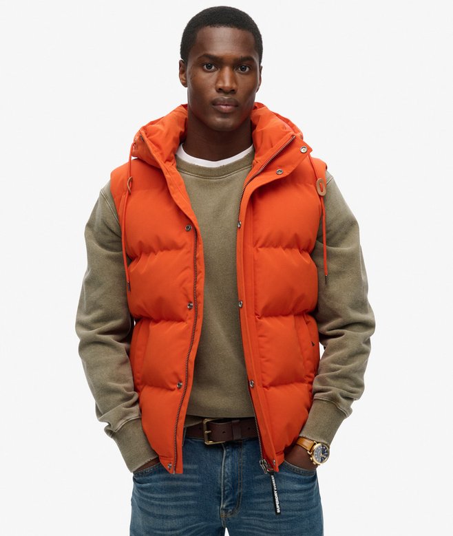 superdry Everest Hooded Puffer Gilet
