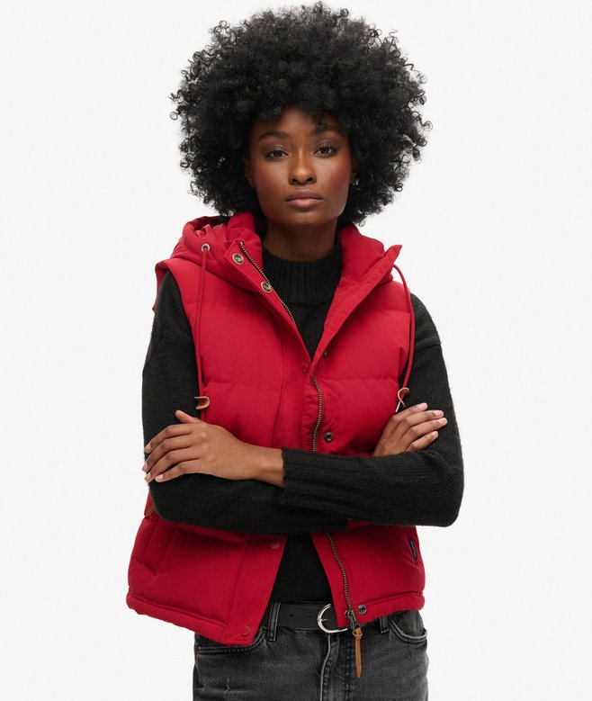 superdry Everest Hooded Puffer Gilet