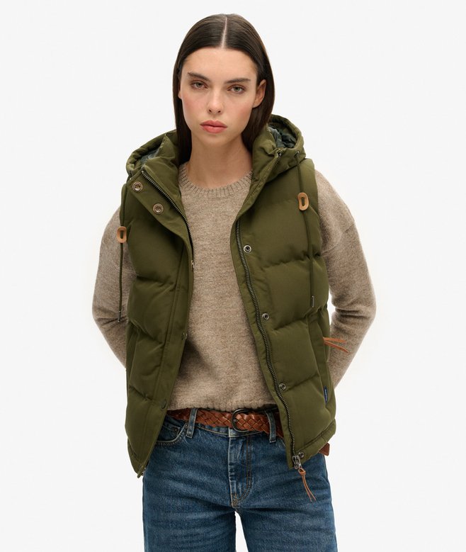 superdry Everest Hooded Puffer Gilet