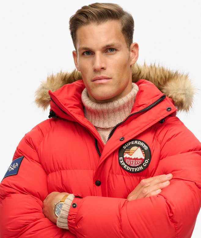 Superdry Everest Longline Baffled Parka Jacket