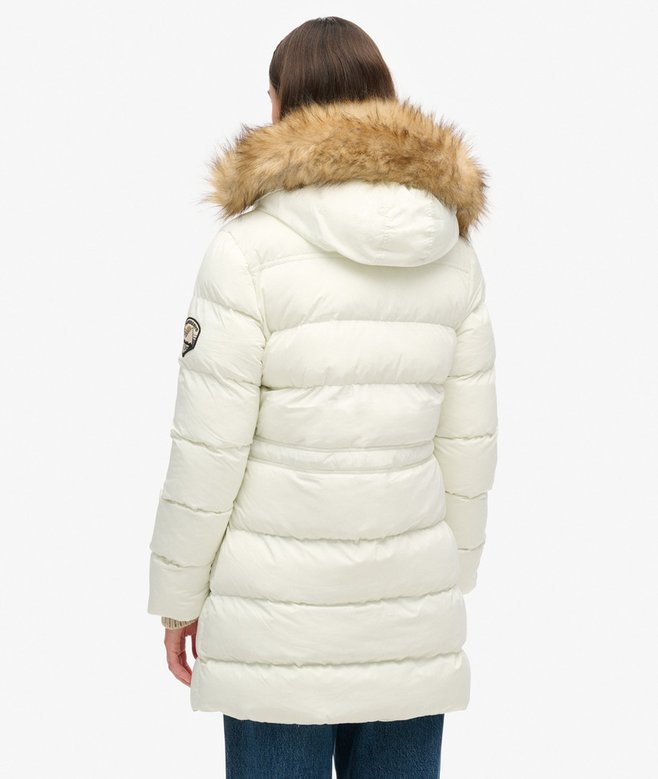 Superdry Everest Mid Faux Fur Puffer Coat