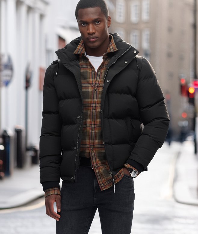 superdry Everest Short Hooded Puffer Jacket