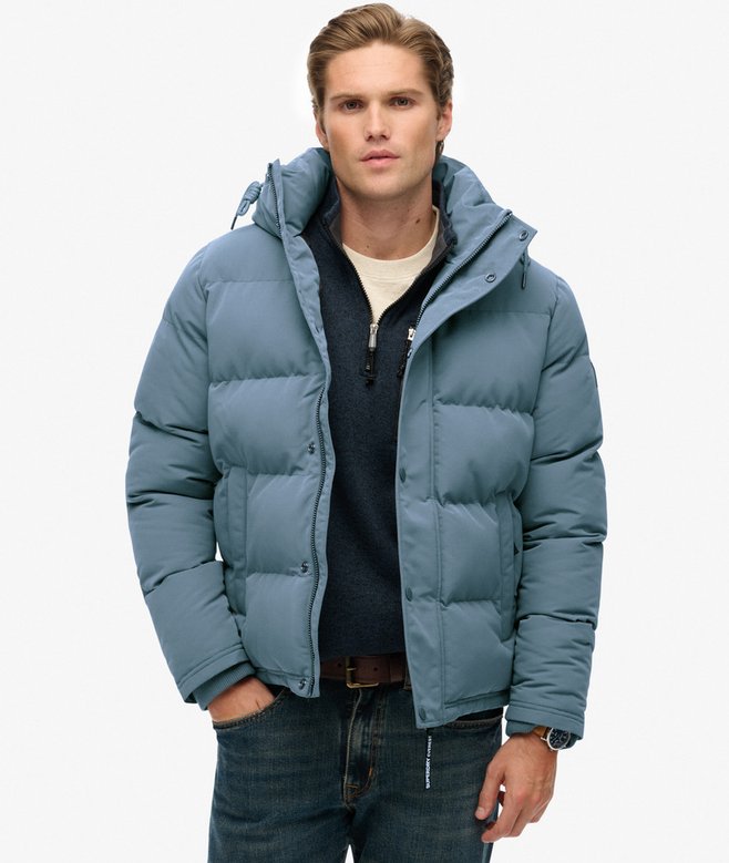 superdry Everest Short Hooded Puffer Jacket