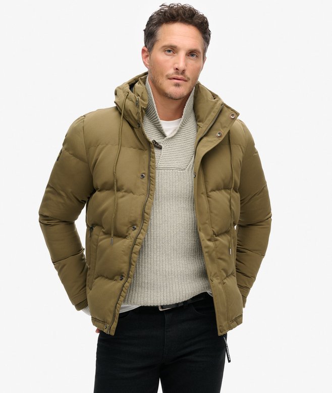 superdry Everest Short Hooded Puffer Jacket
