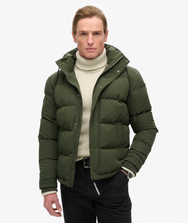 superdry Everest Short Hooded Puffer Jacket