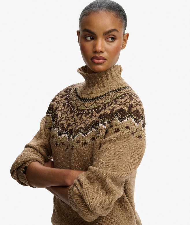 Superdry Fairisle High Neck Jumper