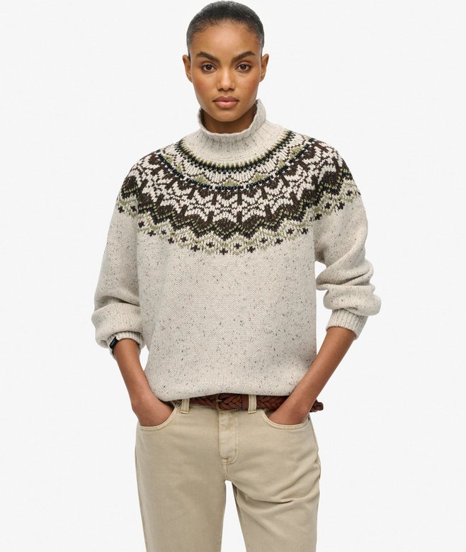 Superdry Fairisle High Neck Jumper