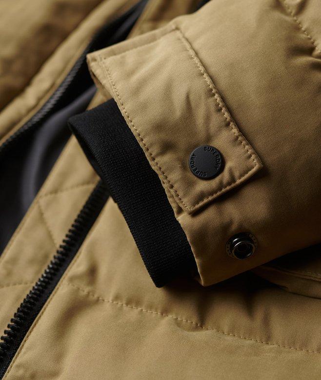 Superdry Faux Fur Hooded Parka Longline Coat