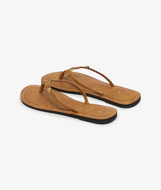 Superdry Faux Leather Braided Flip Flop