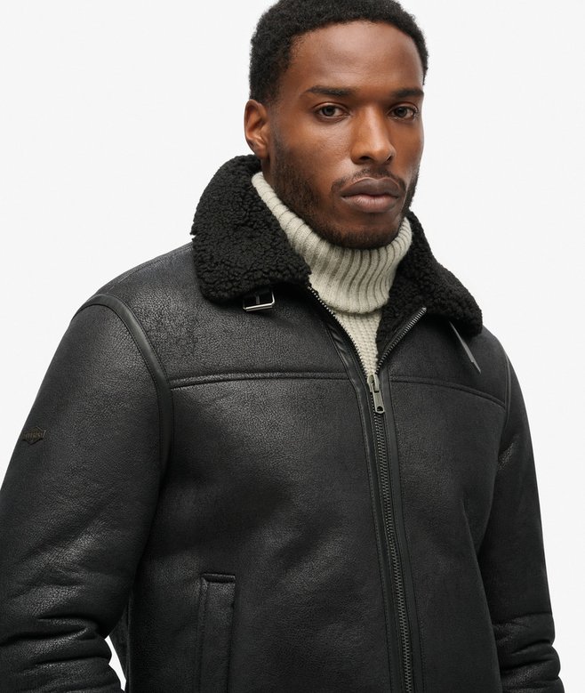 Superdry Faux Shearling Aviator Jacket