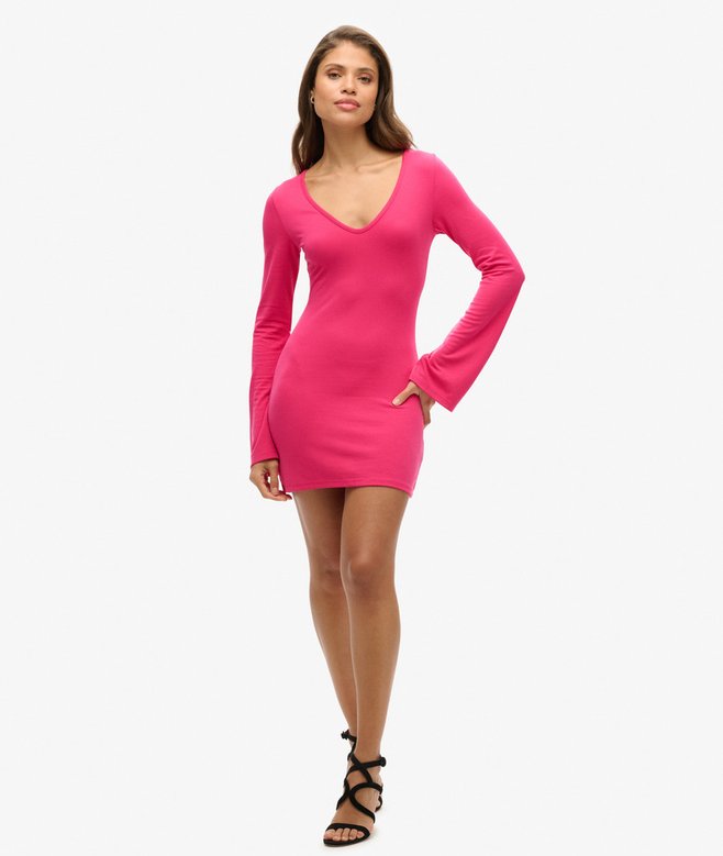 Superdry Flare Sleeve Bodycon Mini Dress