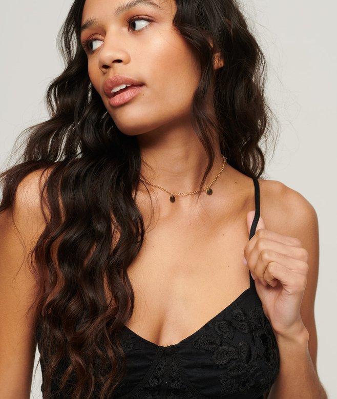 Superdry Floral Embroidered Corset Top