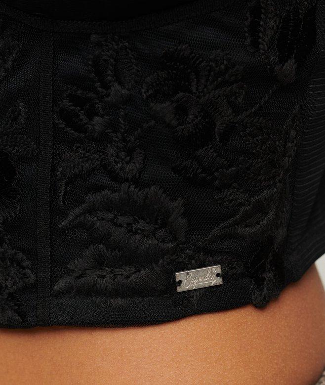 Superdry Floral Embroidered Corset Top