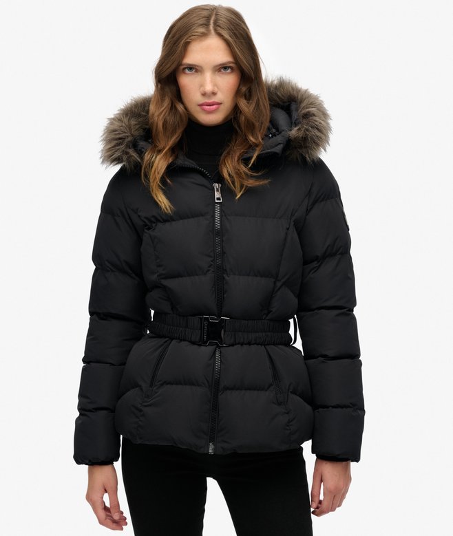 superdry Fuji Belted Puffer Jacket