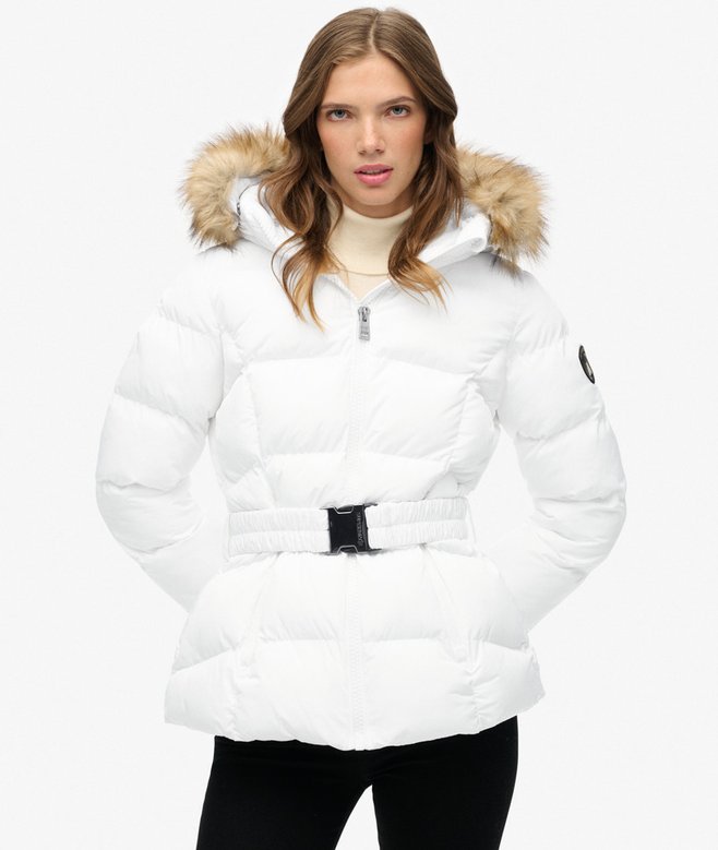 superdry Fuji Belted Puffer Jacket
