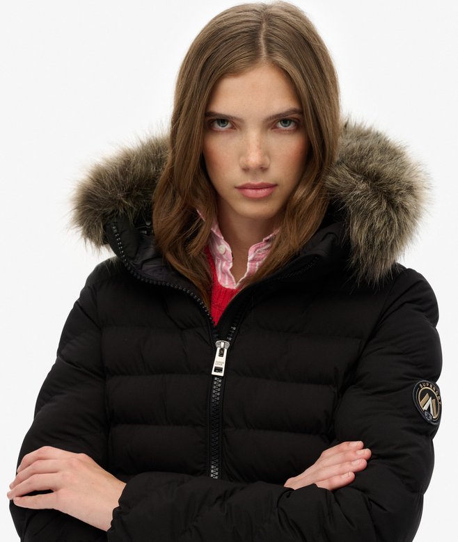 Superdry Fuji Faux Fur Hood Padded Jacket