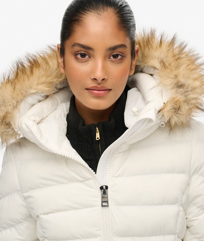 Superdry Fuji Faux Fur Hood Padded Jacket