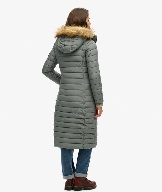 Superdry Fuji Hooded Longline Puffer Coat