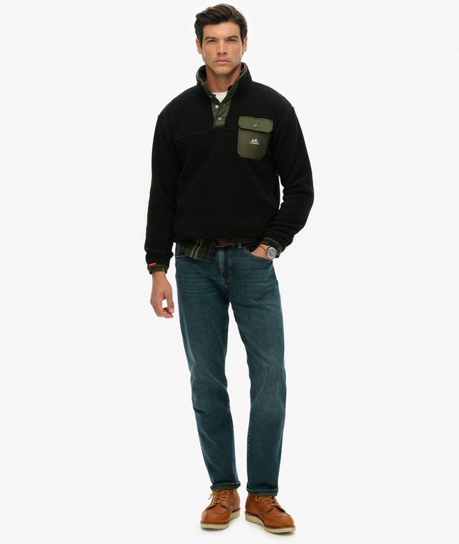 Superdry Fuji Popper Neck Fleece
