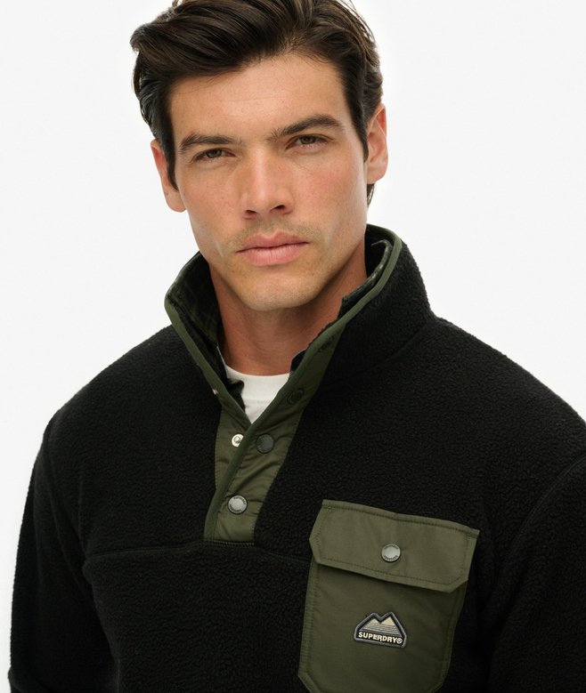 Superdry Fuji Popper Neck Fleece