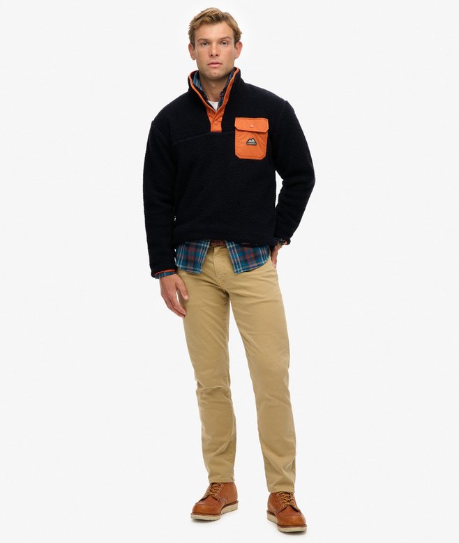 Superdry Fuji Popper Neck Fleece