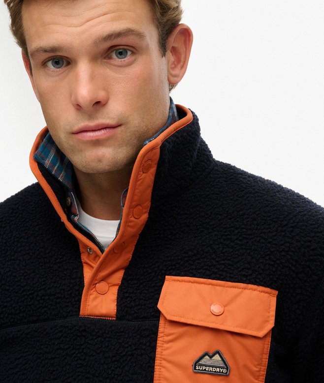 Superdry Fuji Popper Neck Fleece