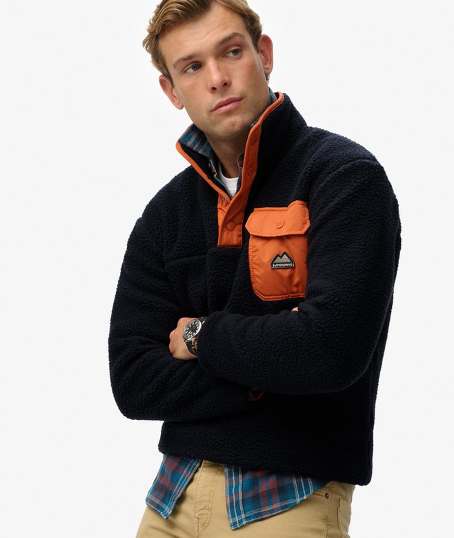 Superdry Fuji Popper Neck Fleece