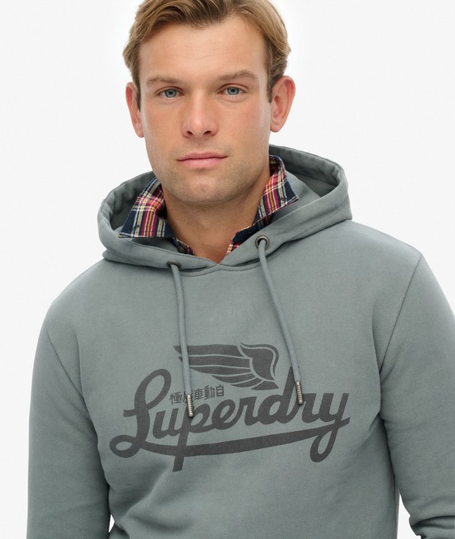 superdry Heritage Brand Relaxed Hoodie