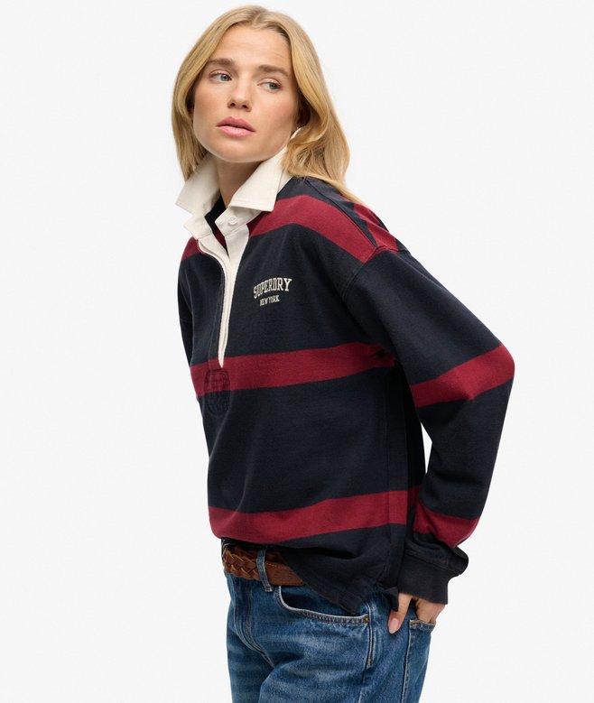 Superdry Heritage Stripe Rugby Top