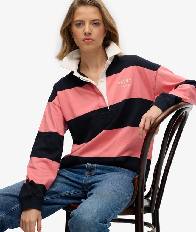 Superdry Heritage Stripe Rugby Top