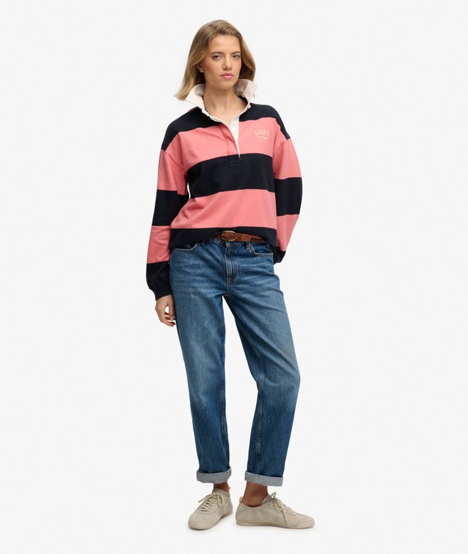 Superdry Heritage Stripe Rugby Top