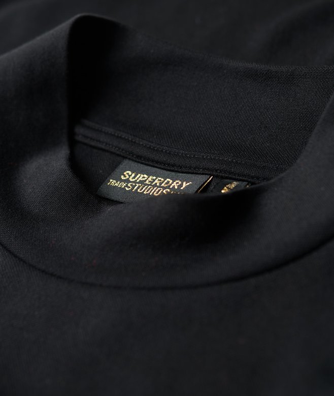 Superdry High Neck Long Sleeve Jersey Mini Dress