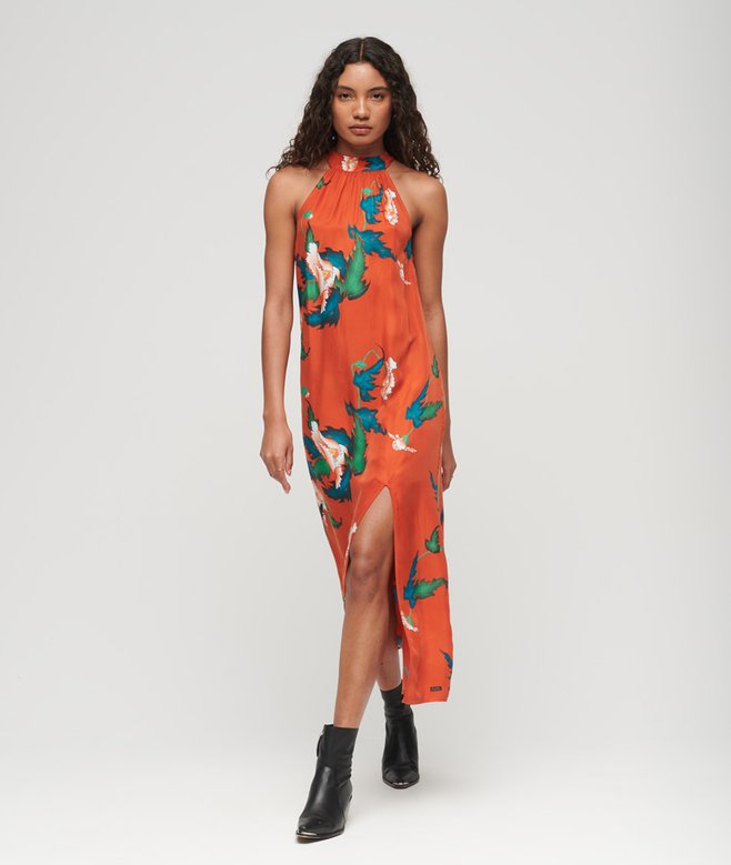 superdry High Neck Maxi Dress