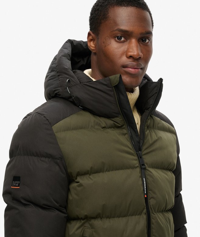 Superdry Hood Colour Block Sport Puffer