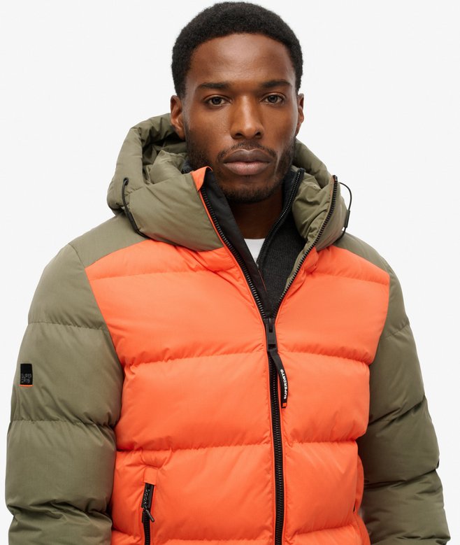 Superdry Hood Colour Block Sport Puffer