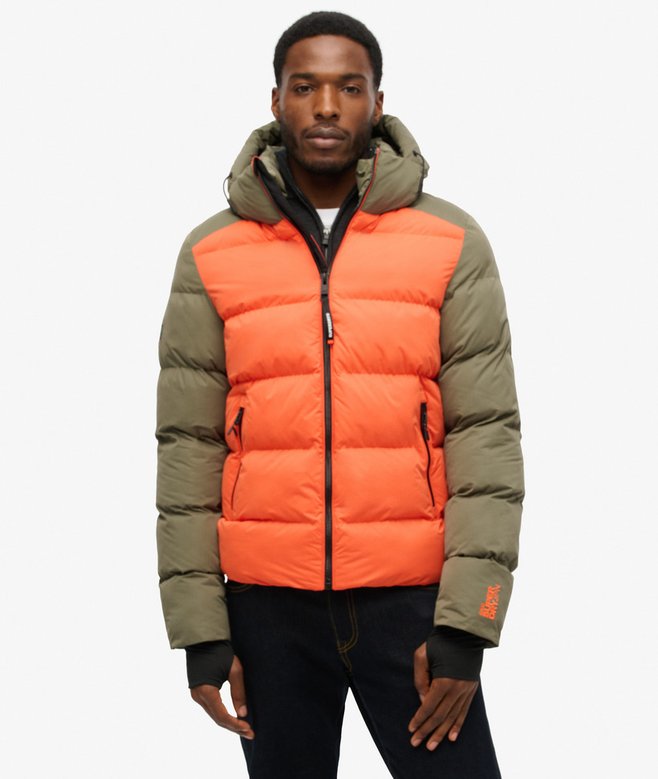 Superdry Hood Colour Block Sport Puffer