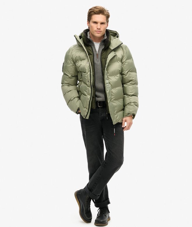 Superdry Hooded City Graphic Puffer Jacket