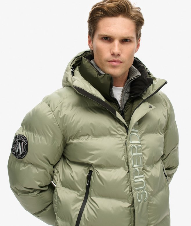 Superdry Hooded City Graphic Puffer Jacket
