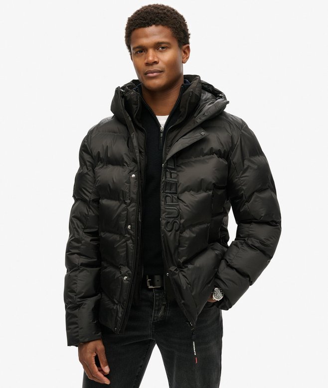 superdry Hooded City Graphic Puffer Jacket