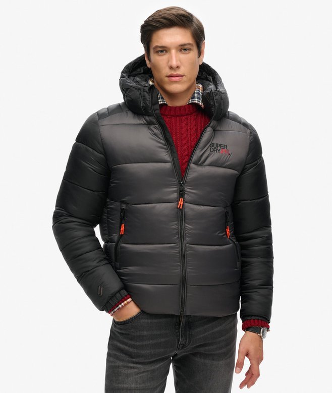 Superdry Hooded Colour Block Sports Puffer Jacket