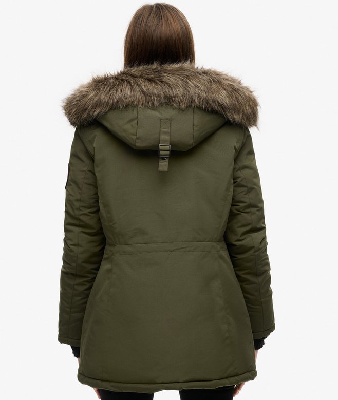 Superdry Hooded Everest Faux Fur Parka Coat