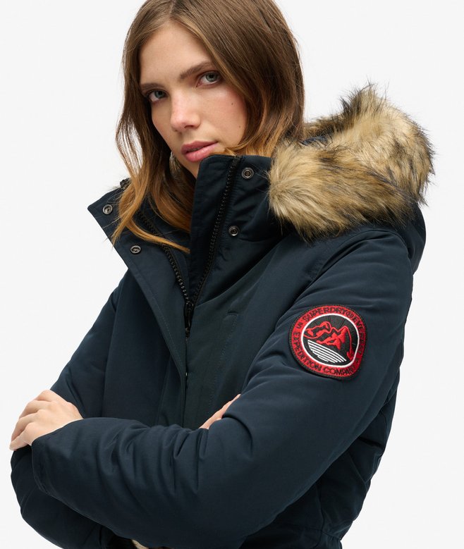 Superdry Hooded Everest Faux Fur Parka Coat