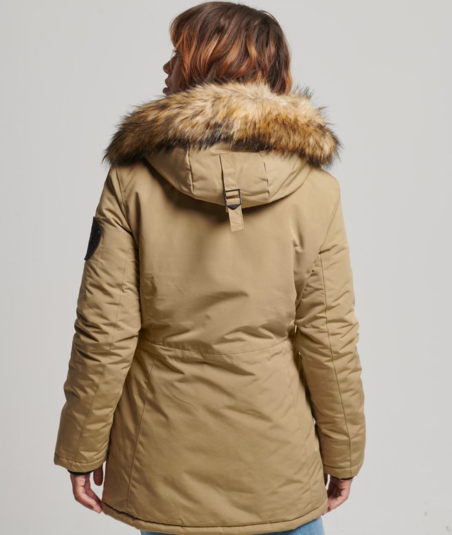 Superdry Hooded Everest Faux Fur Parka Coat